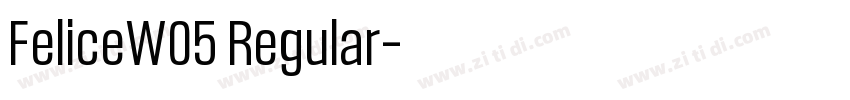 FeliceW05 Regular字体转换 FeliceW05 Regular字体转换